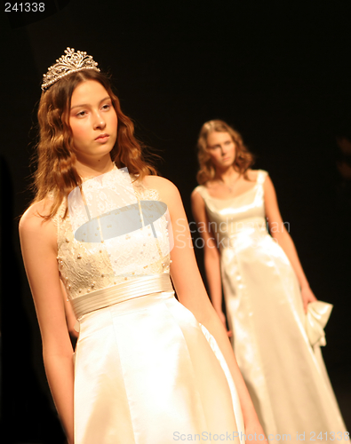 Image of Model on the catwalk during a fashion show