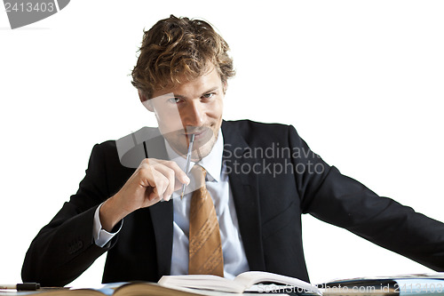 Image of Smart businessman has an idea