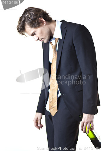 Image of Drunk businessman