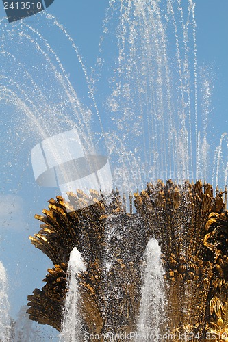 Image of Beautiful fountain in Moscow at ENEA