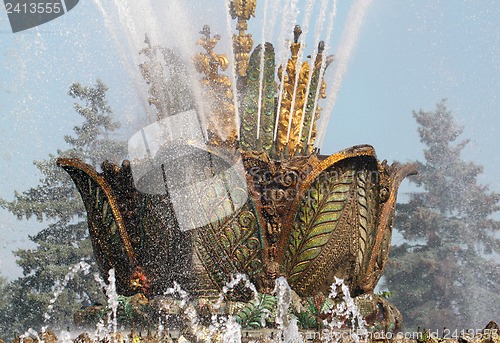 Image of Beautiful Fountain stone flower