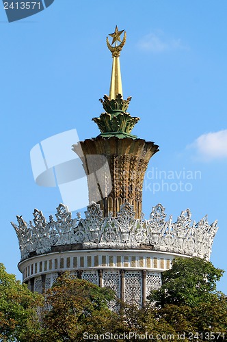 Image of Ukrainian pavilion at the exhibition in Moscow