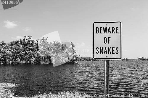 Image of Snake warning sign