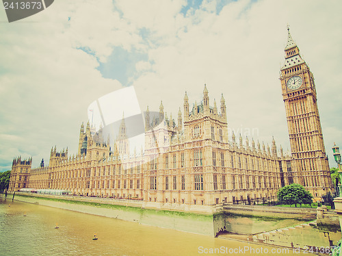 Image of Vintage look Houses of Parliament