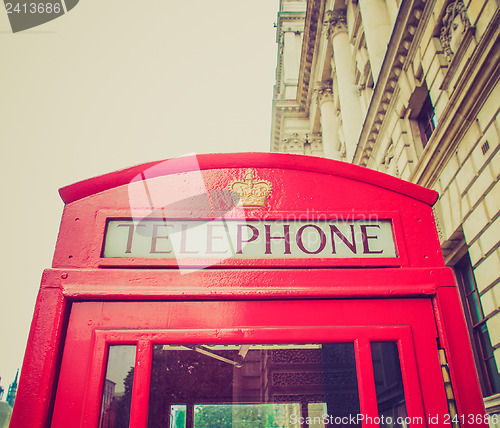 Image of Vintage look London telephone box