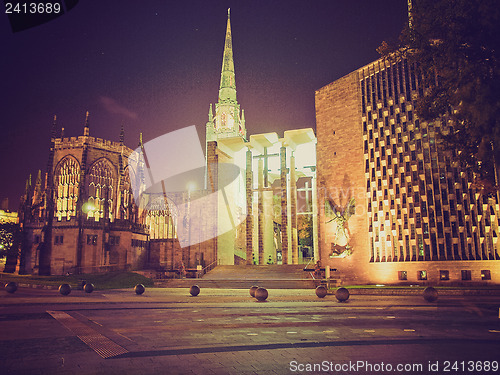 Image of Retro look Coventry Cathedral