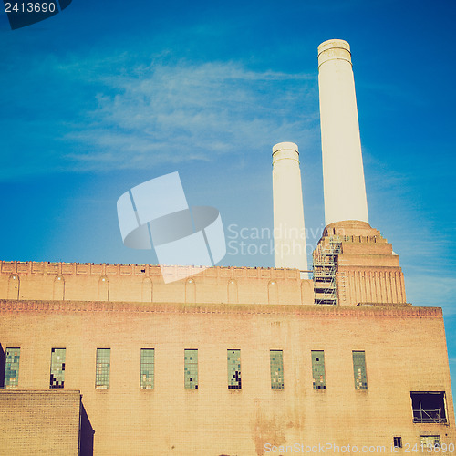 Image of Vintage look Battersea Powerstation London