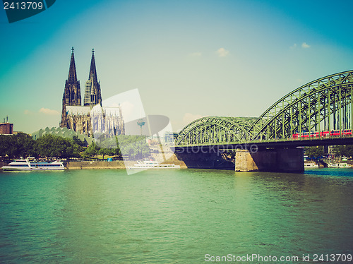Image of Retro look Koeln panorama