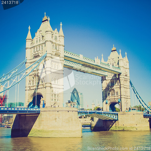 Image of Vintage look Tower Bridge London