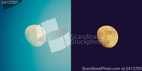 Image of Retro look Full moon