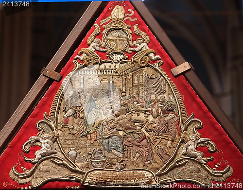 Image of Detail of tomb of God exhibited on Good Friday, prepared to veneration at the Zagreb Cathedral