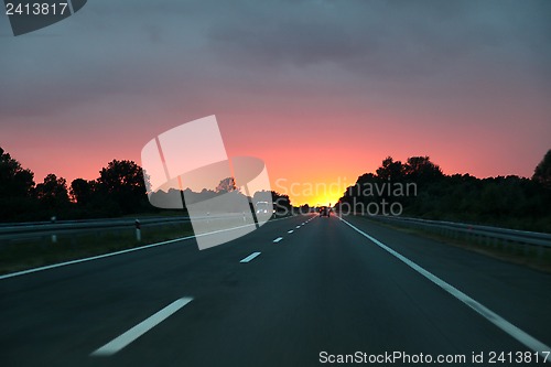 Image of Lights on the highway