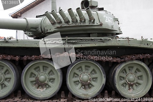 Image of Heavy tank T-80 in Vukovar, Croatia - leftover after civil war