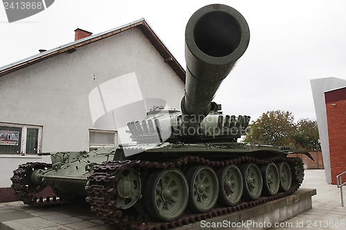 Image of Heavy tank T-80 in Vukovar, Croatia - leftover after civil war