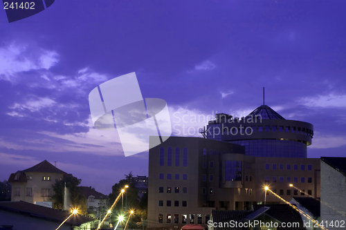 Image of purple sky