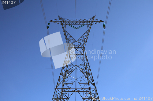 Image of Top of the big electricity pylon