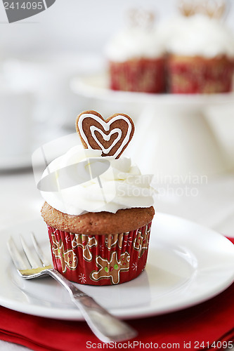 Image of Christmas cupcake