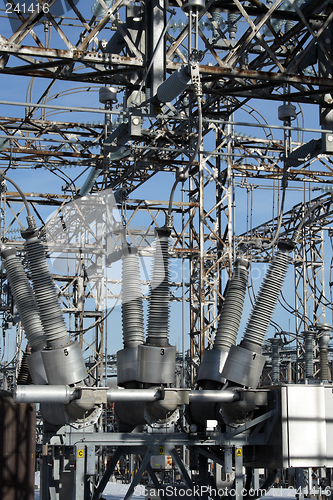 Image of High voltage power substation