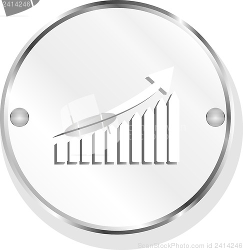 Image of Diagram icon - metal app button