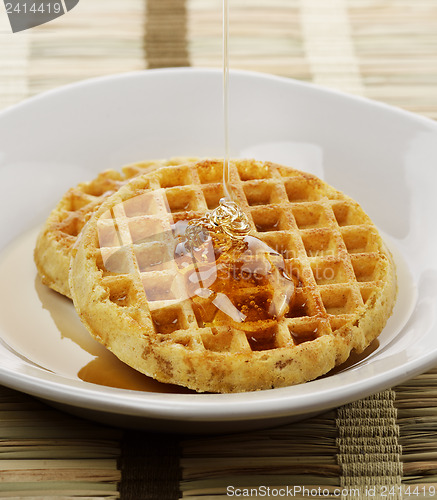 Image of Waffles With  Maple Syrup