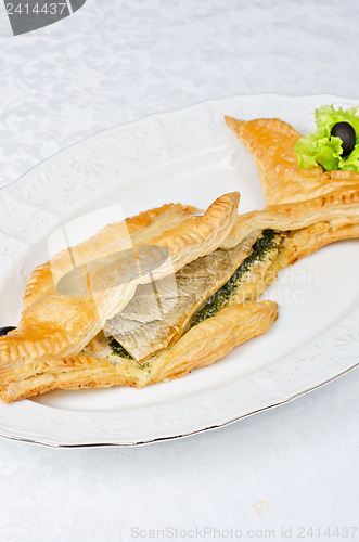 Image of tasty dish of trout fish