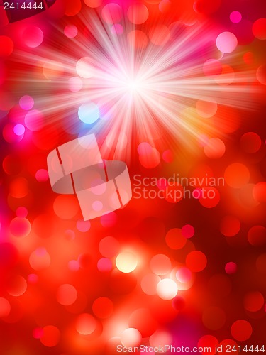 Image of Colorful bokeh light background. EPS 10