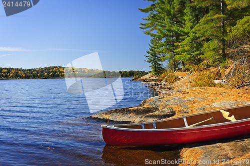 Image of Canoe on shore