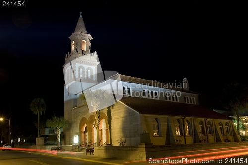 Image of St. Augustine at night
