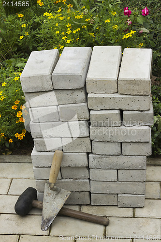 Image of Paving stones in a pile