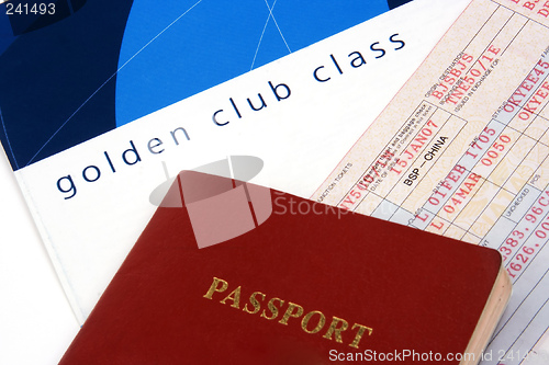 Image of Close Up on Airline Ticket