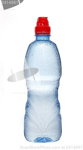 Image of wet plastic water bottle