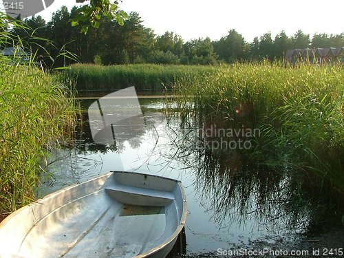 Image of boat on a lonely shore