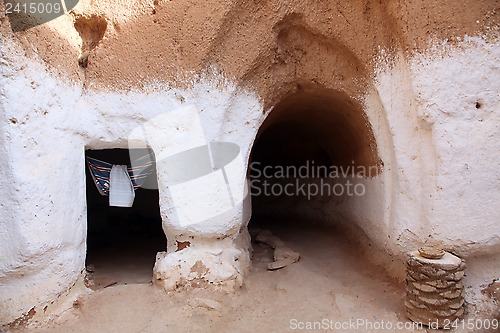 Image of Residential caves of troglodyte in Matmata, Tunisia, Africa