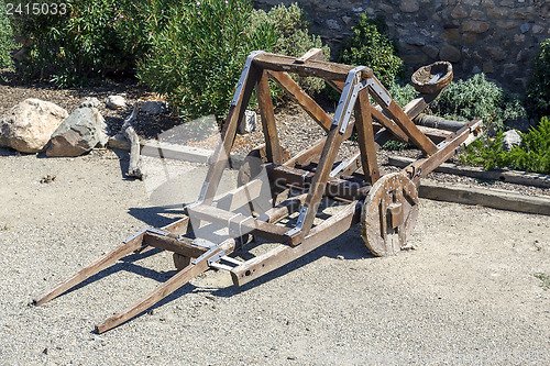 Image of Catapult in the medieval 