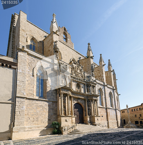 Image of Santa Maria Maggiore church Montblanc, Tarragona Spain