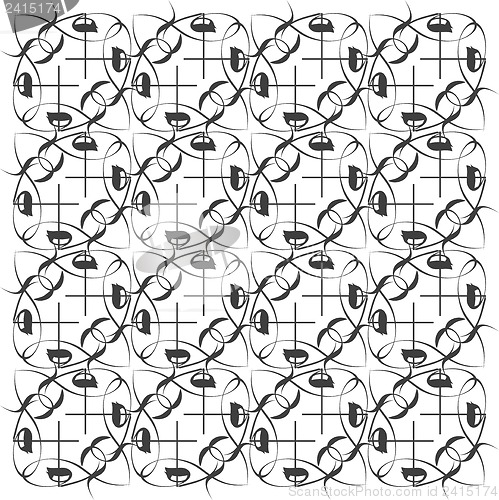 Image of Seamless geometric black and white pattern