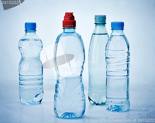 Image of various water bottles 