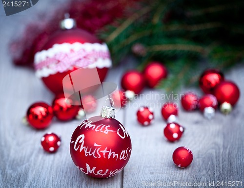 Image of festive glitter christmas decoration bauble seasonal