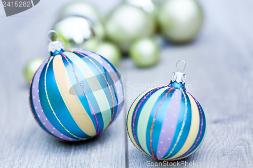 Image of festive glitter christmas decoration bauble seasonal