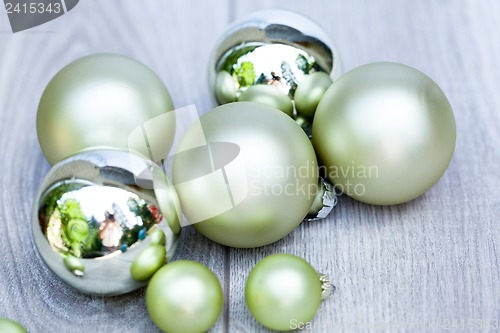 Image of festive glitter christmas decoration bauble seasonal