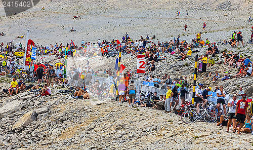 Image of Audience of Tour de France on Mont Ventoux