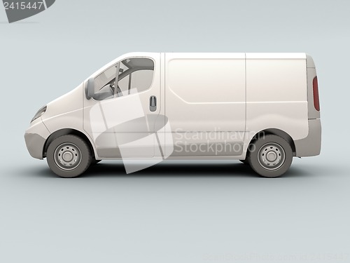 Image of White commercial van