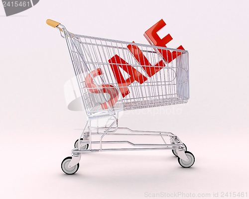 Image of Cart for purchases and sale