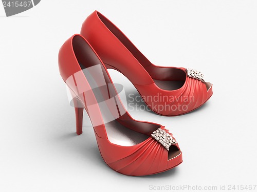 Image of Women's red shoes