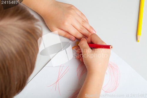 Image of Child draws