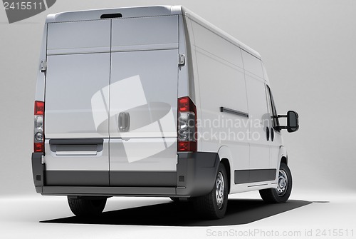 Image of White commercial van