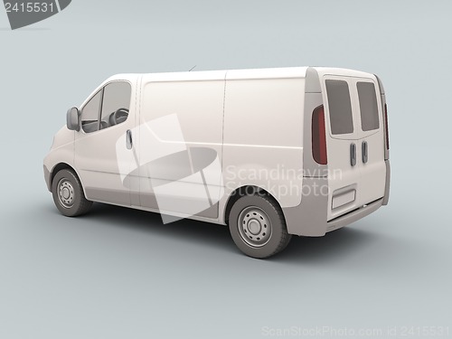 Image of White commercial van