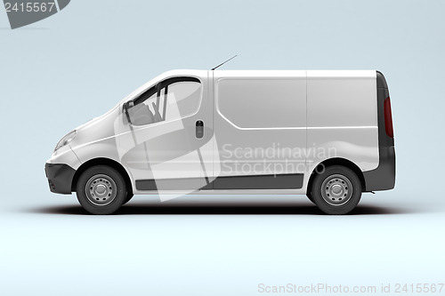 Image of White commercial van