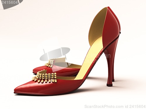 Image of Women's red shoes