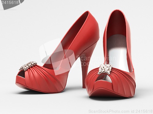 Image of Women's red shoes